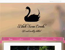Tablet Screenshot of blackswanevents.net